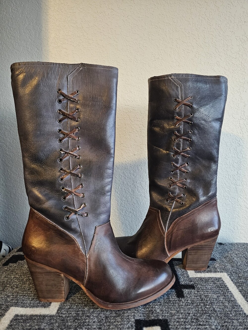 Roan By BED STU Women's Tall Leather Boots - Brown - Picture 3 of 10